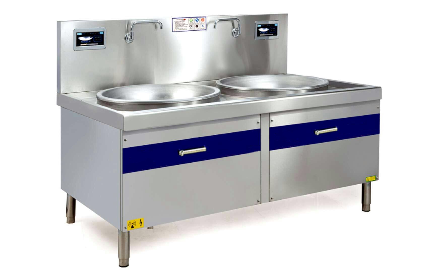 電磁雙頭大炒爐